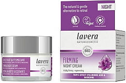 Krem do twarzy na noc - Lavera Firming Night Cream Triple-Effect Hyaluronic Acid & Bakuchiol — Zdjęcie N3