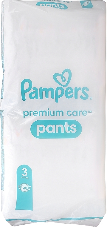 PRZECENA! Pieluchy Premium Care Pants Midi 3 (6-11 kg), 48 szt., przezroczyste opakowanie - Pampers * — Zdjęcie N1