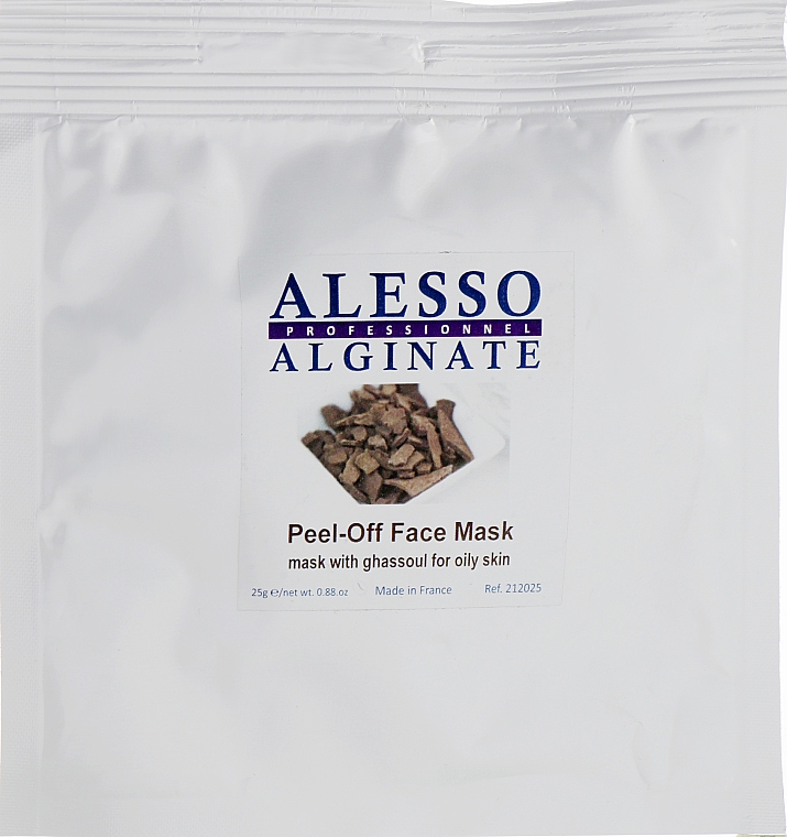 Maseczka alginatowa do twarzy z glinką Ghassoul - Alesso Professionnel Alginate Peel-Off Face Mask With Ghassoul For Oily Skin — Zdjęcie N1