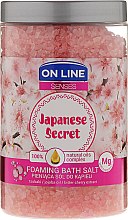 Kup Pieniąca sól do kąpieli z olejami tsubaki i jojoba - On Line Senses Japanese Secret