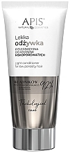 Kup PRZECENA! Lekka odżywka pielęgnacyjna do włosów niskoporowatych - APIS Professional Trichological Care Light Conditioner For Low Porosity Hair *