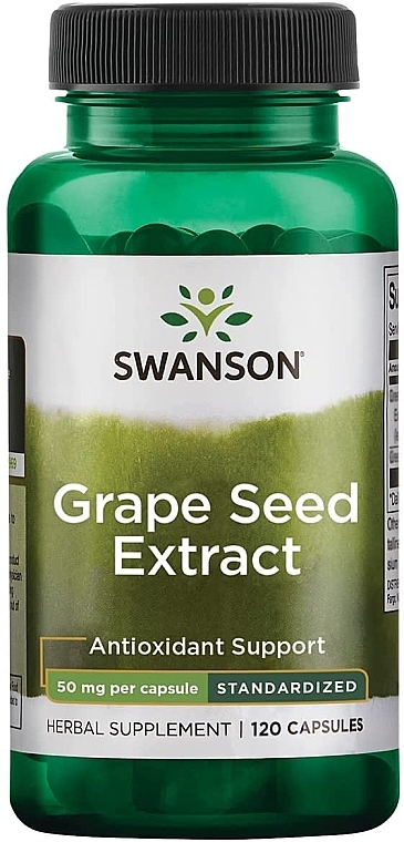 Suplement diety Ekstrakt z pestek winogron - Swanson Superior Herbs Grapeseed Extract — Zdjęcie N1