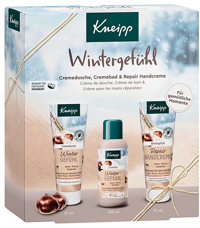 Zestaw - Kneipp Winter Feeling (bath/cr/100ml + b/milk/75ml + h/cr/75ml) — Zdjęcie N1