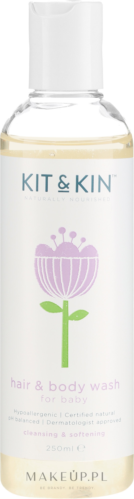 Organiczny żel 2 w 1 do ciała i włosów dla dzieci - Kit & Kin Body And Hair Wash — Zdjęcie 250 ml