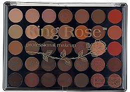 Profesjonalna paleta cieni do powiek, 35 kolorów - King Rose — Zdjęcie N1