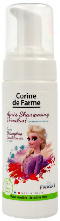 Odżywka ułatwiająca rozczesywanie włosów dla dzieci - Corine De Farme Frozen II Detangling Conditioner Foam — фото N1