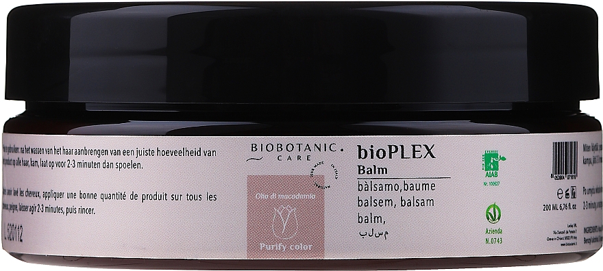 Rewitalizujący balsam do włosów - BioBotanic bioPLEX Balm — Zdjęcie N1