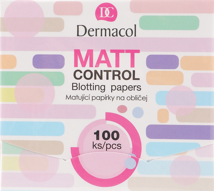 Bibułki matujące do twarzy - Dermacol Matt Control Cleansing Wipes