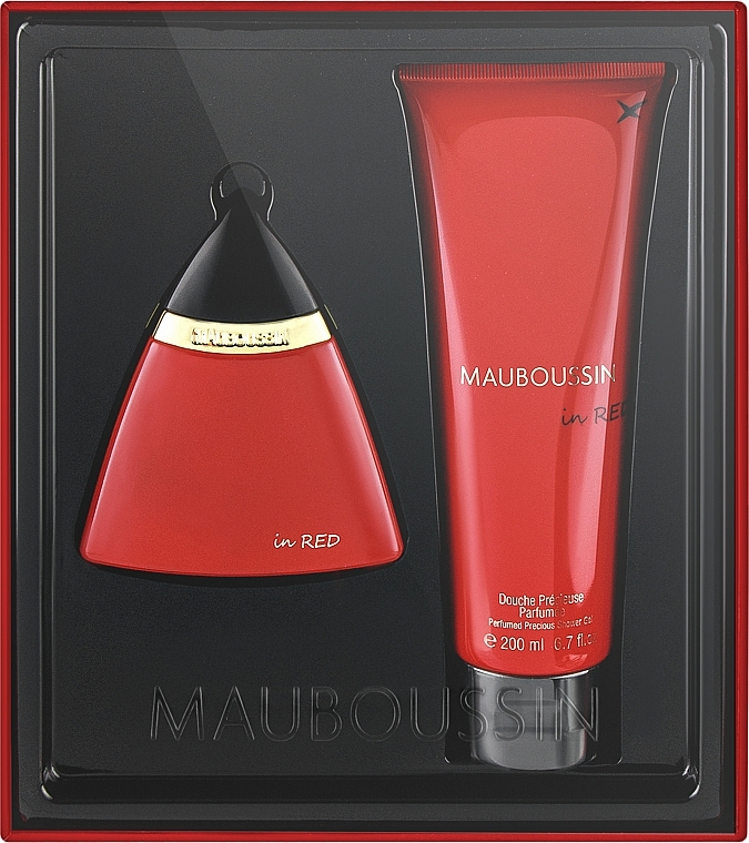 Mauboussin In Red - Zestaw (edp/100ml + sh/gel/200ml) — Zdjęcie N1