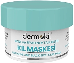 Maseczka z glinki na twarz przeciw trądzikowi i przebarwieniom - Dermokil Anti-Acne And Black Spot Clay Mask — Zdjęcie N1