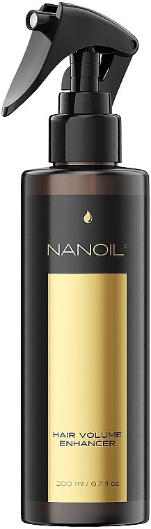 Spray zwiększający objętość włosów - Nanoil Volume Enhance Spray — Zdjęcie N2