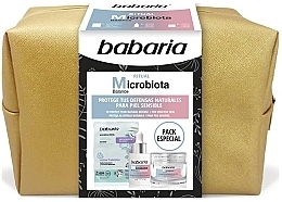 Zestaw - Babaria Microbiota Balance Kit (cr/50 ml + ser/30 ml + ampole/2 ml + pouch) — Zdjęcie N1