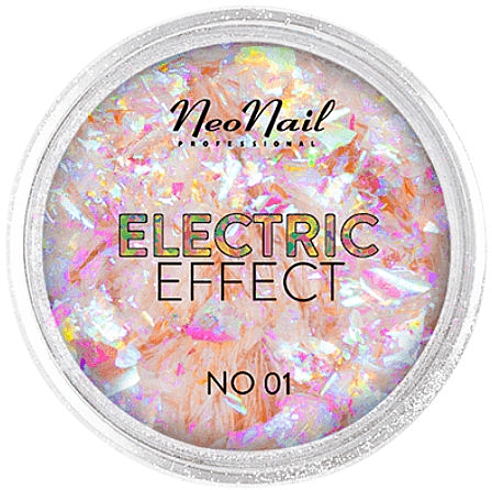 Pyłek do zdobienia paznokci - NeoNail Professional Electric Effect Flakes  — Zdjęcie N1