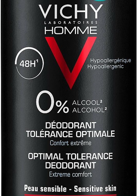 Dezodorant dla mężczyzn Optymalny komfort dla skóry wrażliwej - Vichy Optimal Tolerance Deodorant 48H — Zdjęcie N2