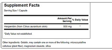 Suplement diety Hesperydyna, 500 mg - Swanson Hesperidin — Zdjęcie N3