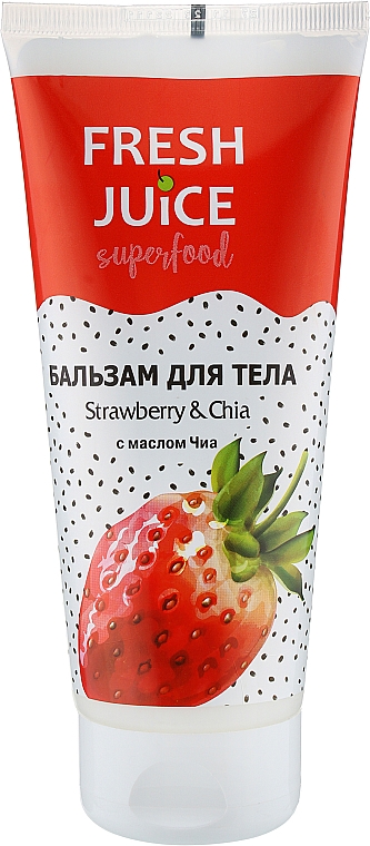 Balsam do ciała Truskawka i Chia - Fresh Juice Superfood Strawberry & Chia — Zdjęcie N1