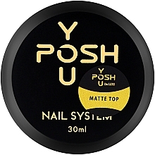 Matujący top coat do lakieru żelowego - YouPOSH Matte None Wipe Top — Zdjęcie N1