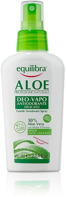 Aloesowy dezodorant w sprayu - Equilibra Aloe Dezodorant Vapo