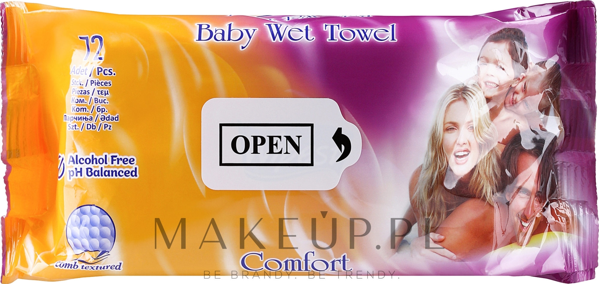 Chusteczki dla niemowląt Comfort, 72 szt. - Wipest Safe & Healthy Wet Towel — Zdjęcie 72 szt.