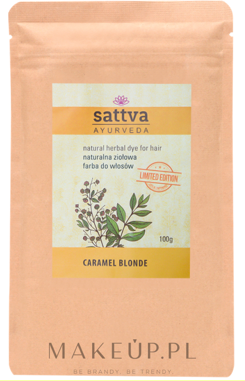 Henna do włosów - Sattva Ayurveda Natural Herbal Hair Dye — Zdjęcie Caramel Blonde