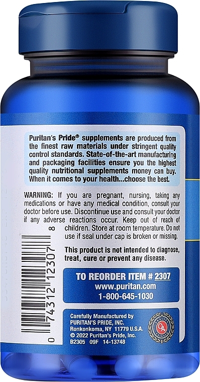 Suplement diety Metylosulfonylometan, 500 mg - Puritan's Pride MSM — Zdjęcie N2