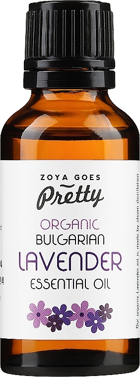PRZECENA! Organiczny olejek eteryczny z bułgarskiej lawendy - Zoya Goes Pretty Organic Bulgarian Lavender Essential Oil * — Zdjęcie N3
