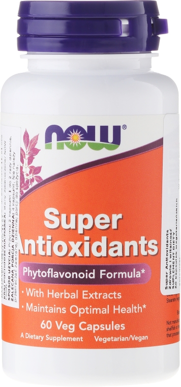 Antyoksydanty w kapsułkach - Now Foods Super Antioxidants — Zdjęcie N1