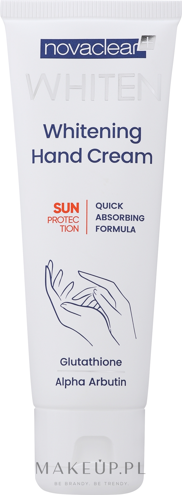 Wybielający krem do rąk - Novaclear Whiten Whitening Hand Cream — Zdjęcie 50 ml