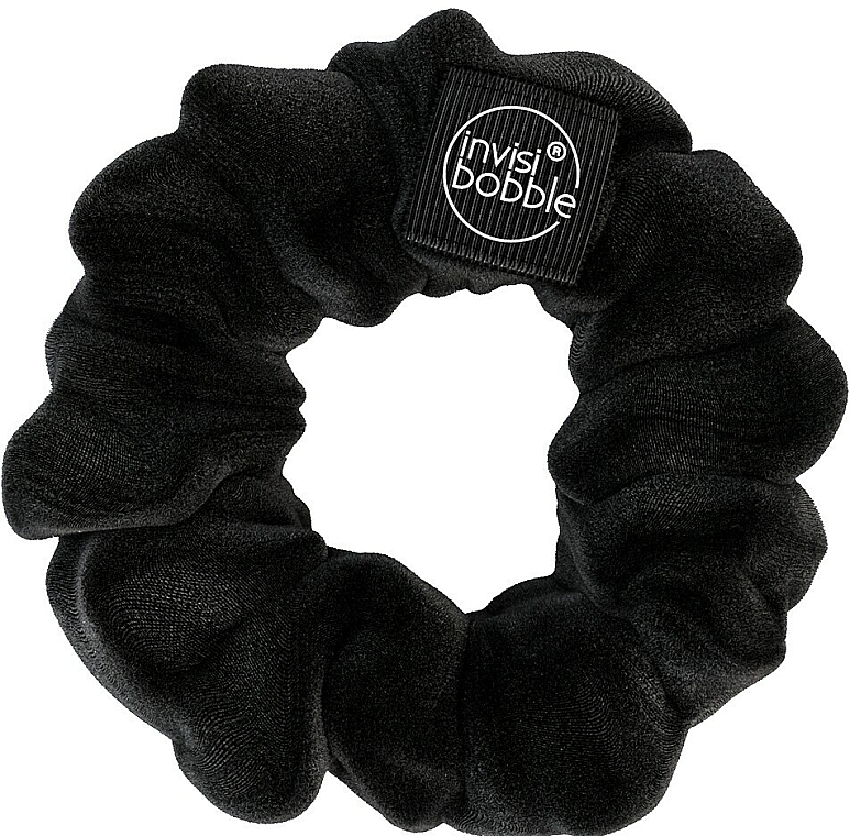 Gumka do włosów scrunchie, czarna - Invisibobble Sprunchie Original True Black — Zdjęcie N2