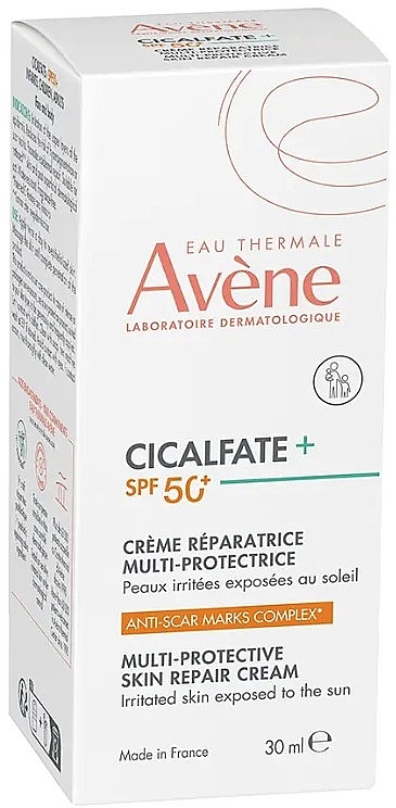 Wielofunkcyjny krem regenerujący - Avene Cicalfate+ Multi-Protective Repair Cream SPF50+ — Zdjęcie N2