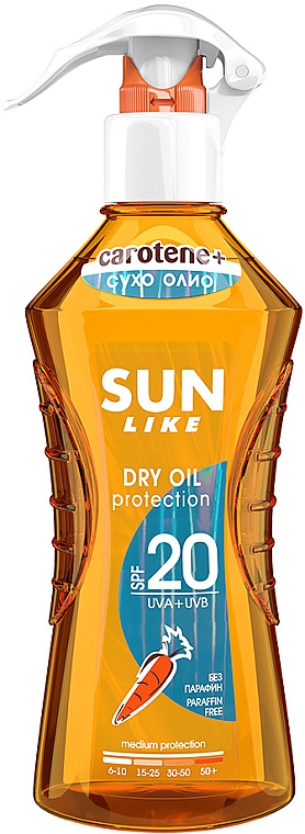 Przeciwsłoneczny suchy olejek do ciała SPF 20 - Sun Like Dry Oil Spray SPF 20 — Zdjęcie N1