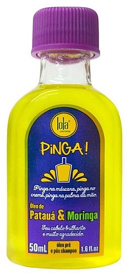 Olejek do włosów Pataua i moringa - Lola Cosmetics Pinga! Pataua And Moringa Hair Oil — Zdjęcie N1
