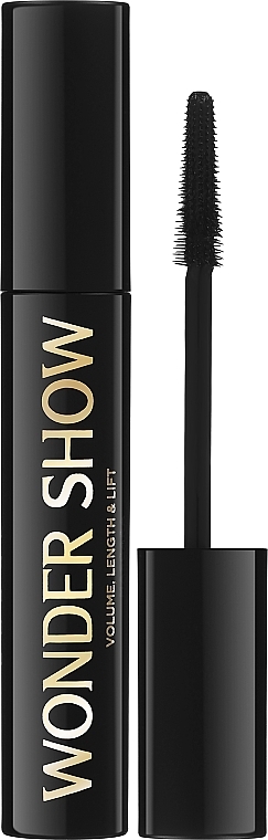 Tusz do rzęs - Eveline Cosmetics Wonder Show Volume, Length & Lift Mascara — Zdjęcie N1