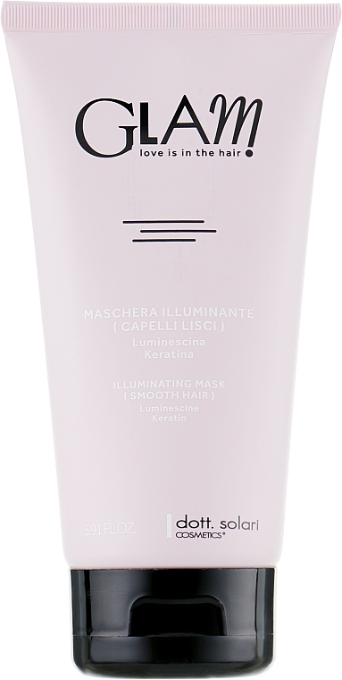 Wygładzająca maska do włosów Blask - Dott. Solari Glam Illuminating Mask Smooth Hair — Zdjęcie N3