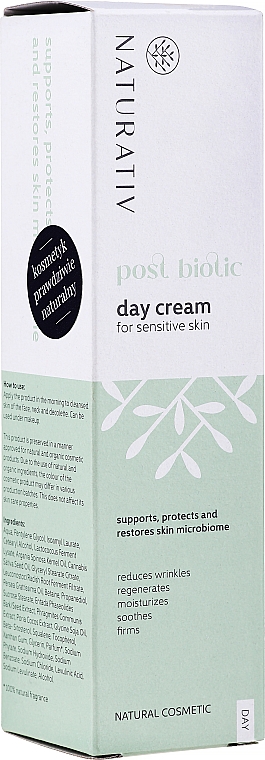 Postbiotyczny krem do twarzy na dzień - Naturativ Post Biotic Day Cream — Zdjęcie N2