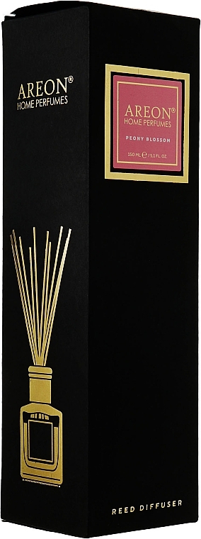 Dyfuzor zapachowy Kwiat piwonii, PSB08 - Areon Home Perfume Peony Blossom Reed Diffuser — Zdjęcie N2