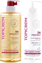 Zestaw - Topicrem DA Protect (oil/500ml + balm/500ml) — Zdjęcie N1