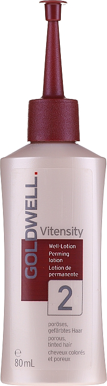 Płyn do trwałej ondulacji do włosów farbowanych lub z pasemkami - Goldwell Vitensity Performing Lotion 2 — Zdjęcie N1