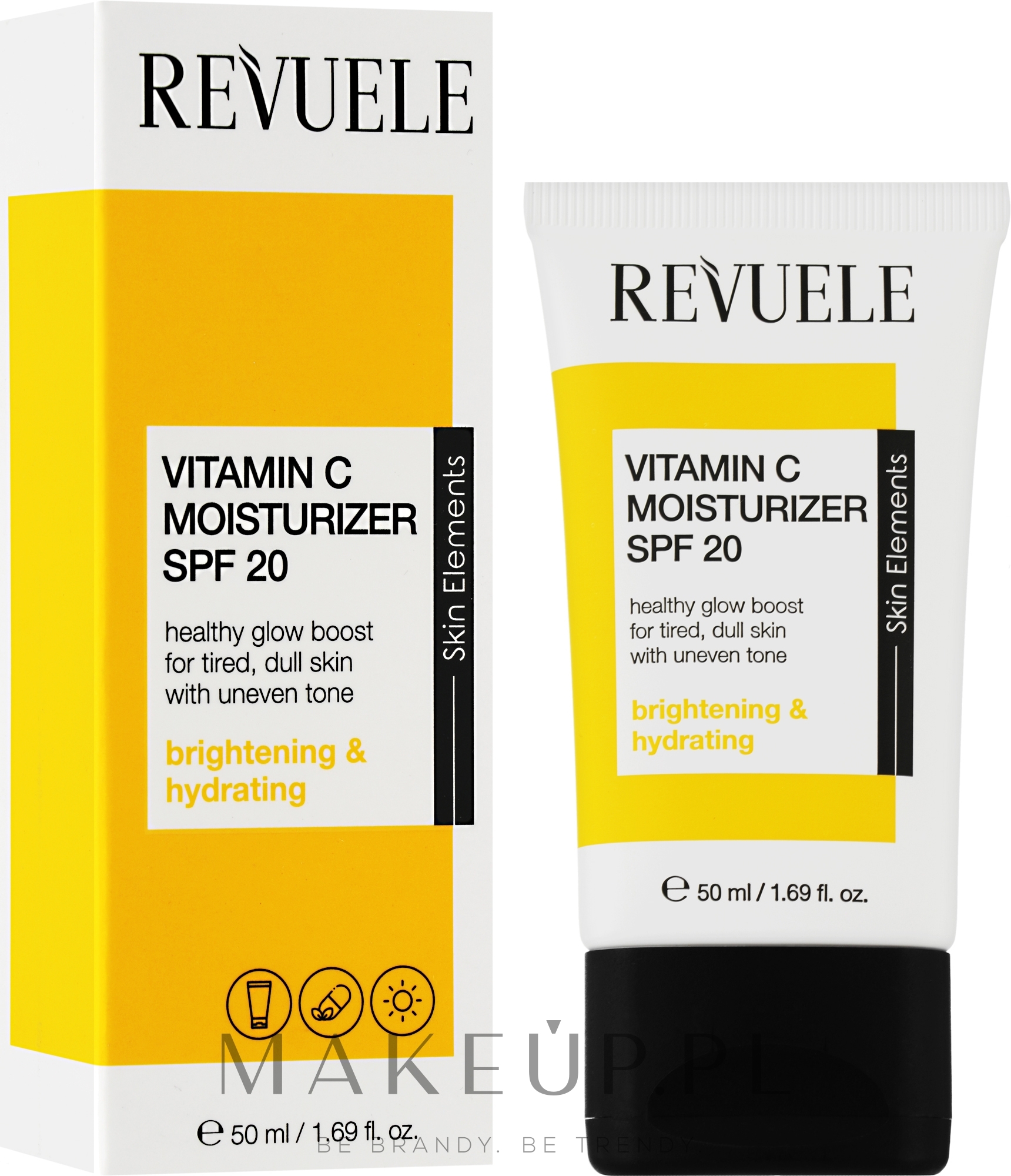 Nawilżający krem ​​do twarzy z witaminą C - Revuele Vitamin C Moisturizer SPF 20 — Zdjęcie 50 ml