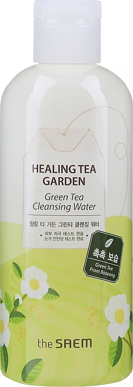 Oczyszczająca woda do twarzy z ekstraktem z zielonej herbaty - The Saem Healing Tea Garden Green Tea Cleansing Water