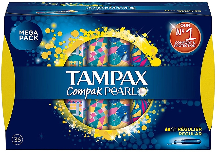 Tampony z aplikatorem, 36szt - Tampax Pearl Compak Regular  — Zdjęcie N1