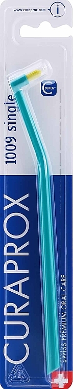 Jednopęczkowa szczoteczka do zębów Single CS 1009, turkusowo-zielona - Curaprox — Zdjęcie N1