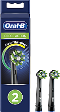 PREZENT! Wymienne końcówki do szczoteczki elektrycznej, 2 szt. - Oral-B Cross Action Black Power Toothbrush Refill Heads — Zdjęcie N1