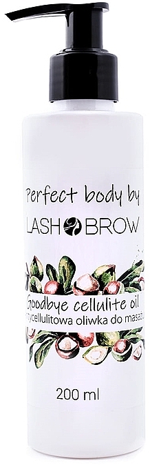 Antycellulitowa oliwka do masażu ciała - Lash Brow Goodbye Cellulite Oil — Zdjęcie N1