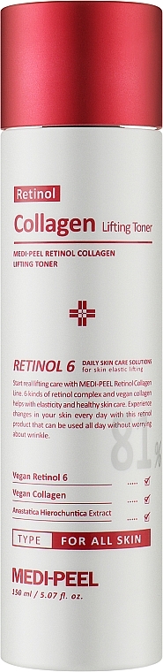Liftingujący tonik do twarzy - MEDIPEEL Retinol 6 Collagen Lifting Toner — Zdjęcie N1