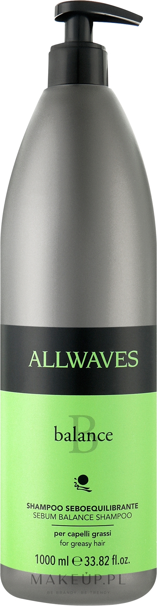 Normalizujący szampon do włosów tłustych - Allwaves Balance Sebum Balancing Shampoo — Zdjęcie 1000 ml