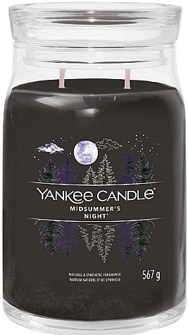 Świeca zapachowa w słoiku Midsummer's Night, 2 knoty - Yankee Candle Singnature  — Zdjęcie N2