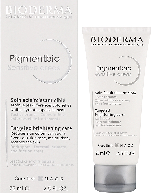 Krem wybielający do wrażliwych obszarów ciała - Bioderma Pigmentbio Sensitive Areas Cream — Zdjęcie N2