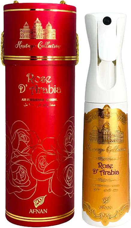Afnan Perfumes Heritage Collection Rose D'Arabia - Perfumowany spray do domu  — Zdjęcie N3
