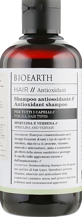 Szampon do wszystkich rodzajów włosów - Bioearth Hair Antioxidant Shampoo